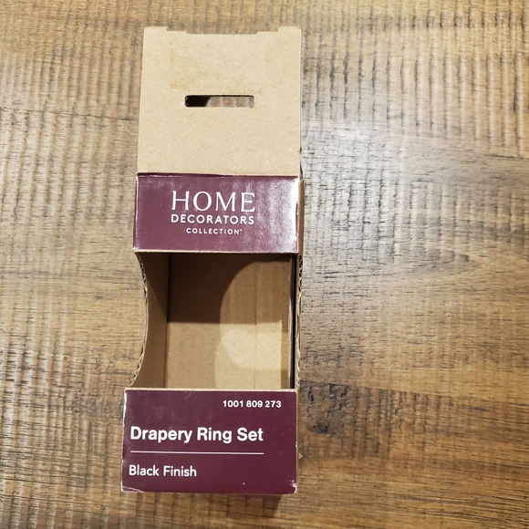Home Depot, 30 Drapery Ring/Clips, 1 inch, Black, new, but opened packages. - Picture 4 of 8